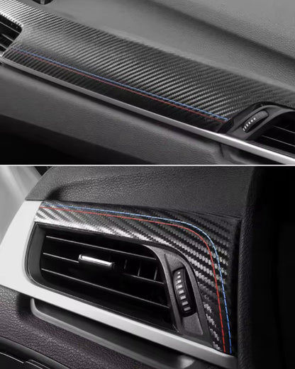 BMW X1 F48 X2 F39 2016-2022 Carbon Fibre Centre Dashboard Panel Trim Cover