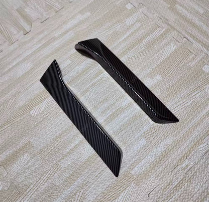 Seat Leon 5F FR MK3 MK3.5 Rear Window Side Canard Spoiler Strips Carbon Fibre