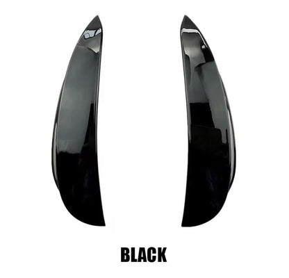 Mercedes E Class W213 2016-19 Gloss Black Front Bumper Side Grille Vent Canards