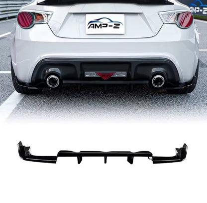 Toyota GT86 Scion FR-S 2013-2016 Subaru BRZ 2013-2021 Gloss Black Rear Diffuser