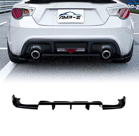 Toyota GT86 Scion FR-S 2013-2016 Subaru BRZ 2013-2021 Gloss Black Rear Diffuser