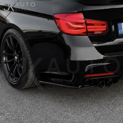 Gloss Black Rear Spats For BMW 3 Series Touring F30 M Sport 2012-2019