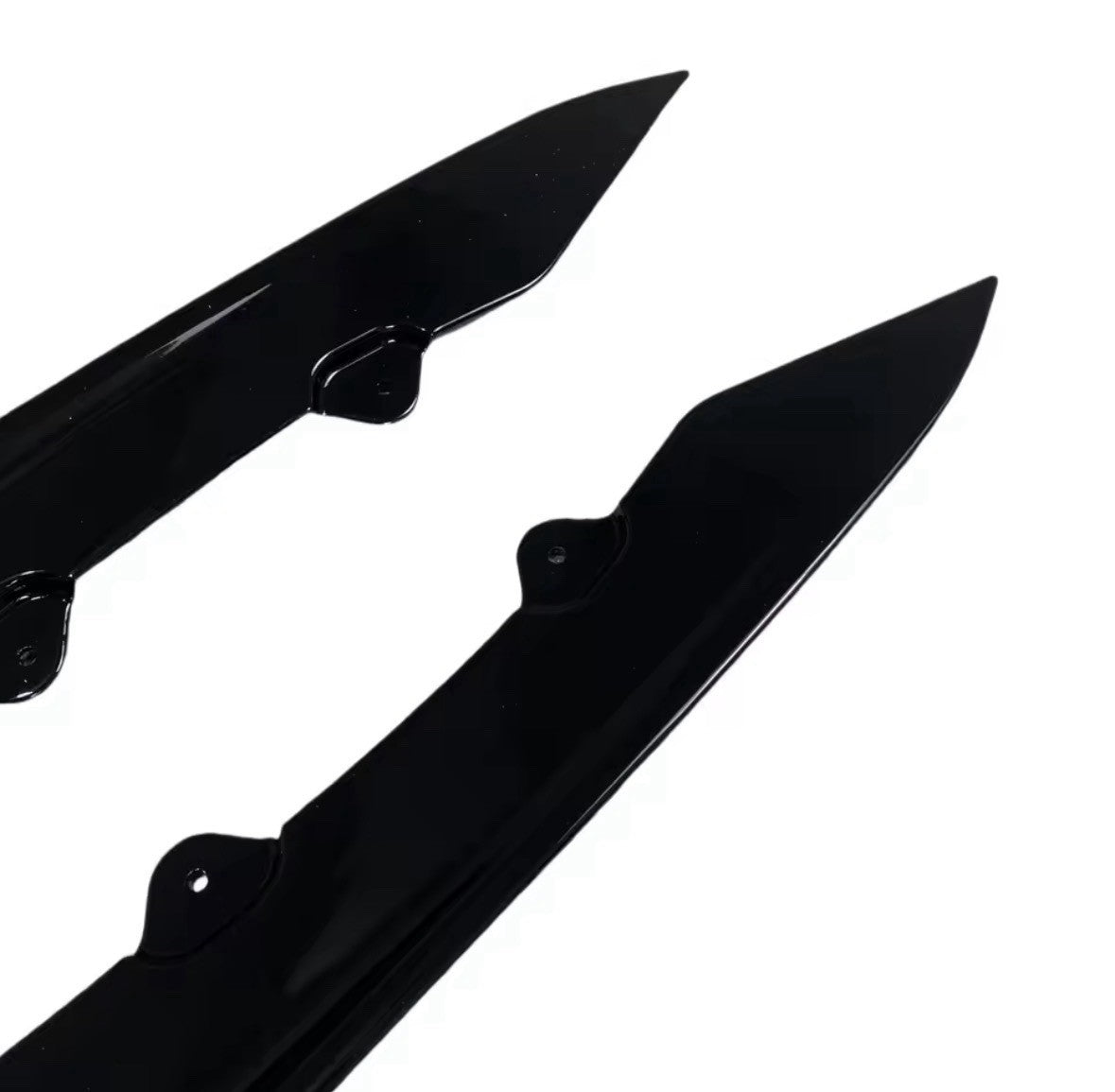 Gloss Black Rear Spats Corner Splitters For BMW 3 Series F30 M Sport 2012-2019