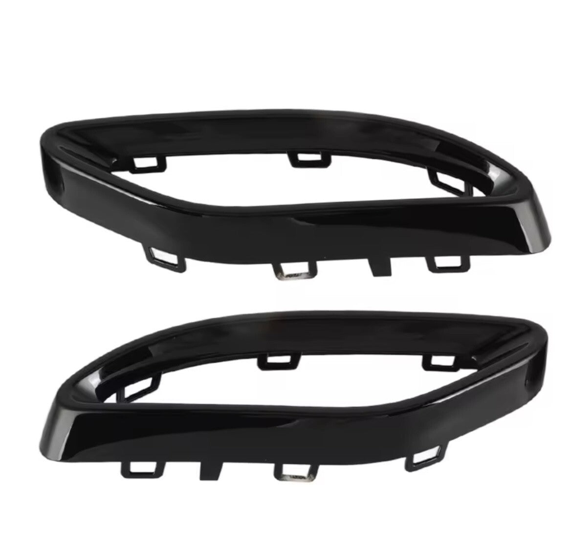 Gloss Black Exhaust Tip Cover Trims For Mercedes-Benz A B C E GLC CLS 2014-2021