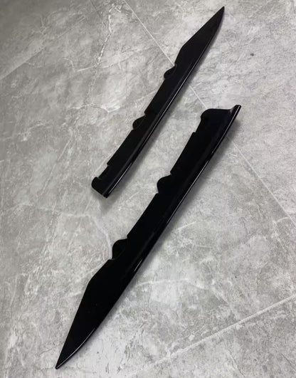 Gloss Black Rear Spats Corner Splitters For BMW 3 Series F30 M Sport 2012-2019