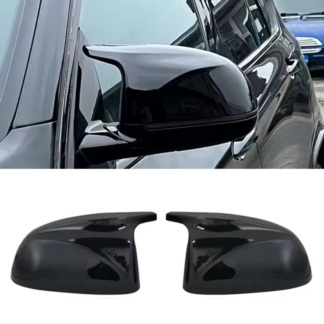 BMW X3 G01 X4 G02 X5 G05 X6 G06 X7 G07 2018-2020 M Style Gloss Black Mirror Caps