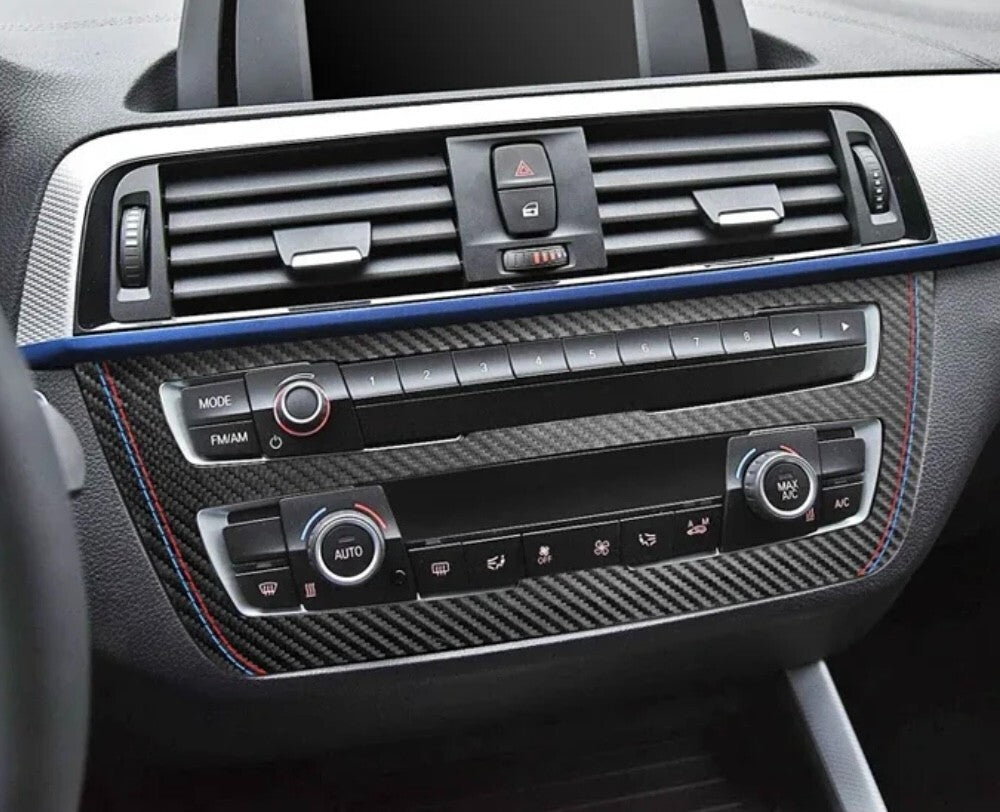 BMW 1 Series F20 2 Series F22 2011-2018 Carbon Fibre Air Con CD Panel Trim B
