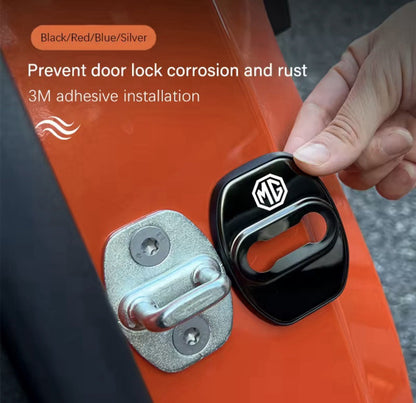 MG Black Stainless Steel Door Lock Protector Covers For MG 7 6 5 ZS MG4 MG3 HS