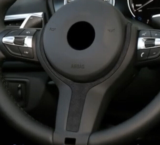 BMW 1 2 3 4 5 6 Series M Sport Black Alcantara Steering Wheel Central Trim
