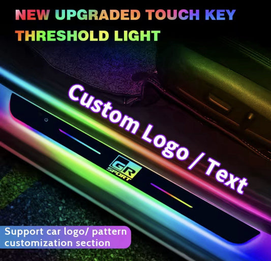 Toyota GR Sport LED Wireless RGB Door Sill Protector Strips USB Recharge
