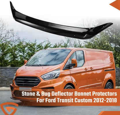 FORD TRANSIT CUSTOM 2012-2018 BONNET WIND DEFLECTOR PROTECTOR GUARD BRA