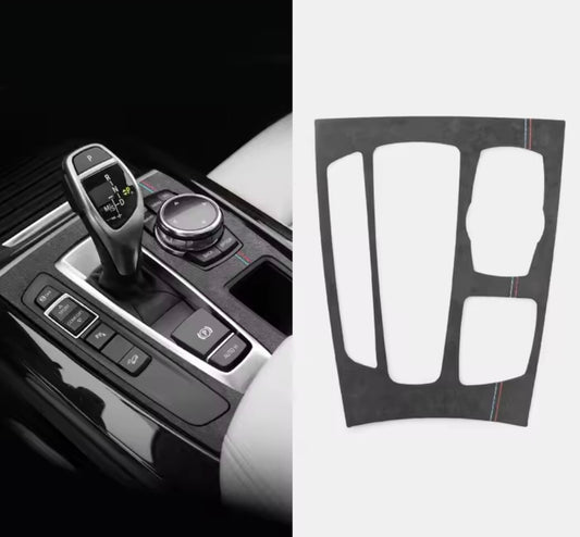 BMW X5 F15 X6 F16 2013-2017 Black Alcantara Gear Panel Surround Cover Automatic
