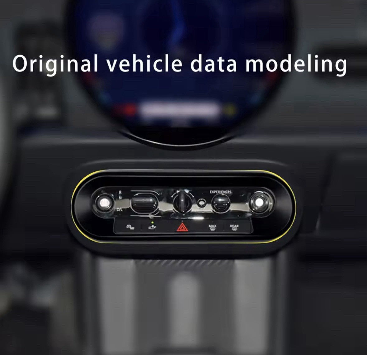 Mini U25 F65 F66 F67 J01 J05 Checkered Centre Control Panel Button Surround Trim
