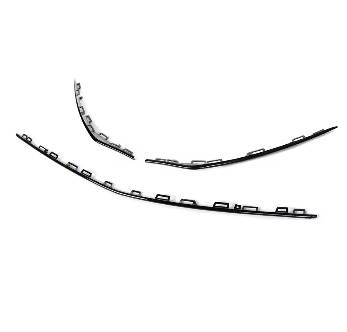 Mercedes CLA W117 2016-2019 Standard Gloss Black Front Bumper Lip Replacement