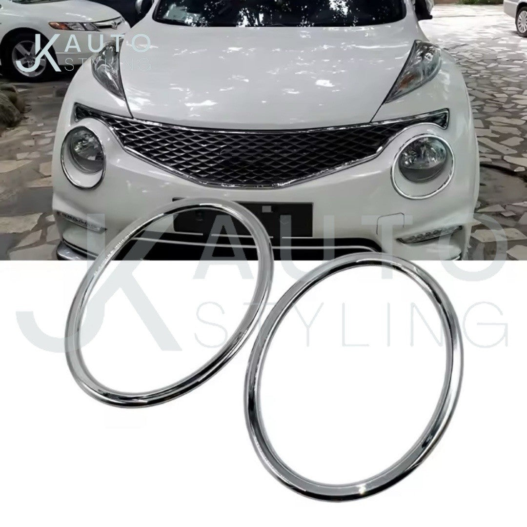 Nissan Juke 2011-2018 F15 Chrome Silver Headlight Trim Surround 2pcs