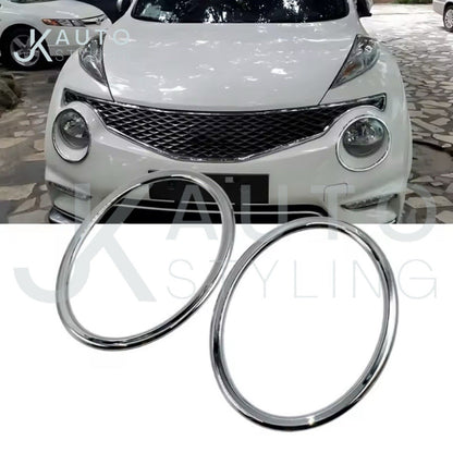 Nissan Juke 2011-2018 F15 Chrome Silver Headlight Trim Surround 2pcs