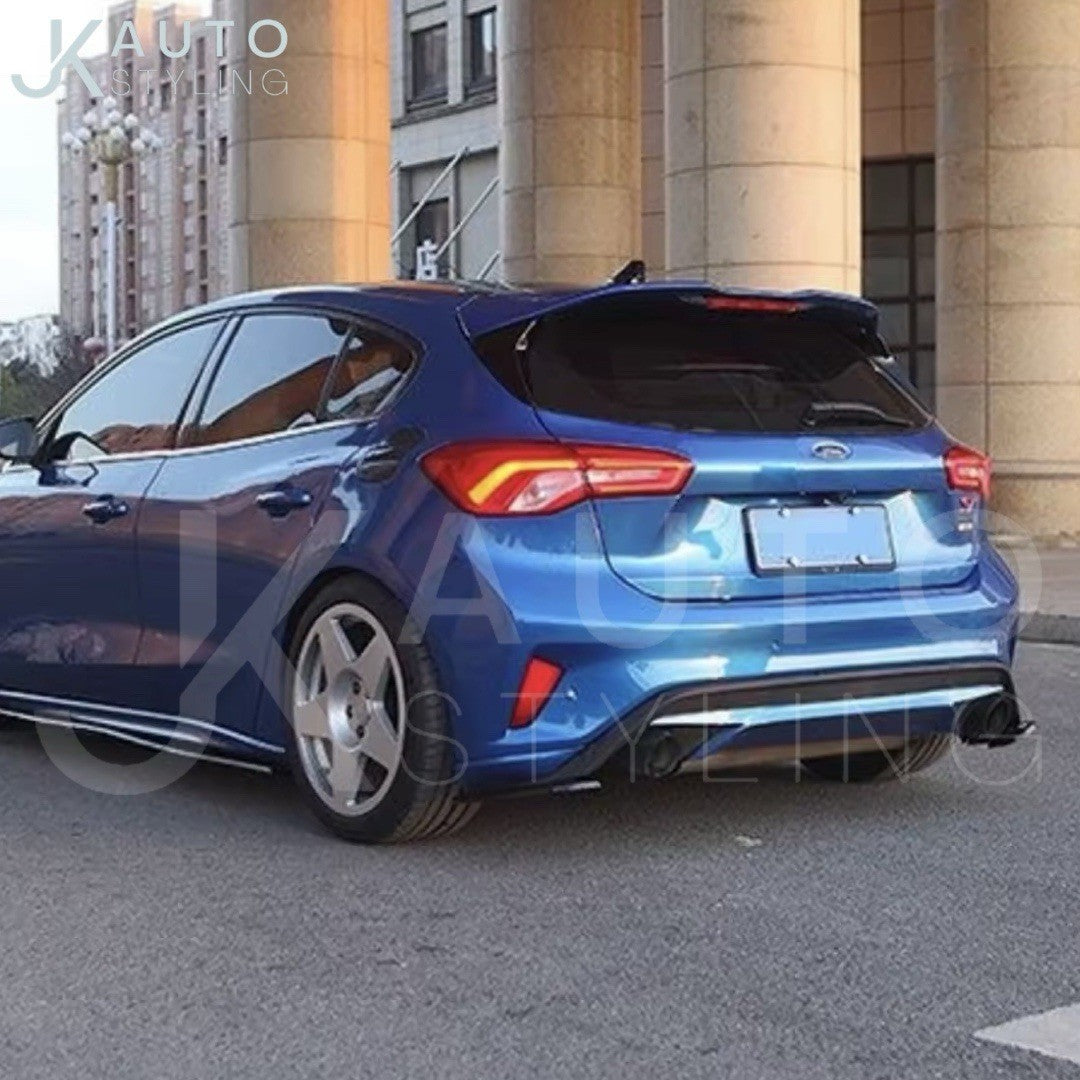 Ford Focus ST MK4.5 2023-2025 Gloss Black Rear Spats Bumper Corner Splitters