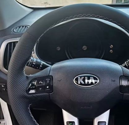 Kia Sportage 3 2011-14 Ceed 2010-12 Leather Steering Wheel Cover Self Stitch DIY