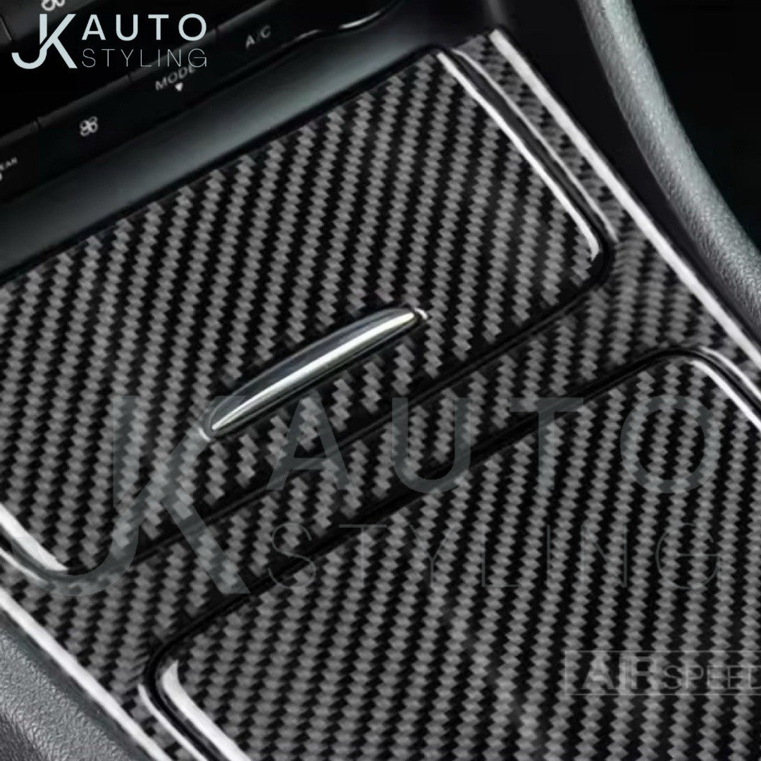 Mercedes A W176 CLA C117 GLA X156 Carbon Fibre Centre Console Trim Overlay Set