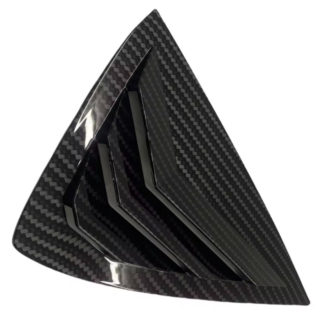 Vuaxhall Corsa F 2019-2023 Carbon Fibre Rear Window Louver Vent Covers 2pcs