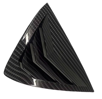 Vuaxhall Corsa F 2019-2023 Carbon Fibre Rear Window Louver Vent Covers 2pcs