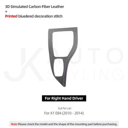 BMW X1 E84 2010-2014 Carbon Fibre Effect Gear Panel Surround Cover Automatic