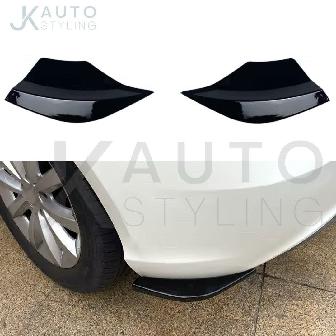 Mercedes A Class W176 Standard Rear Spats Rear Bumper Side Splitters Gloss Black