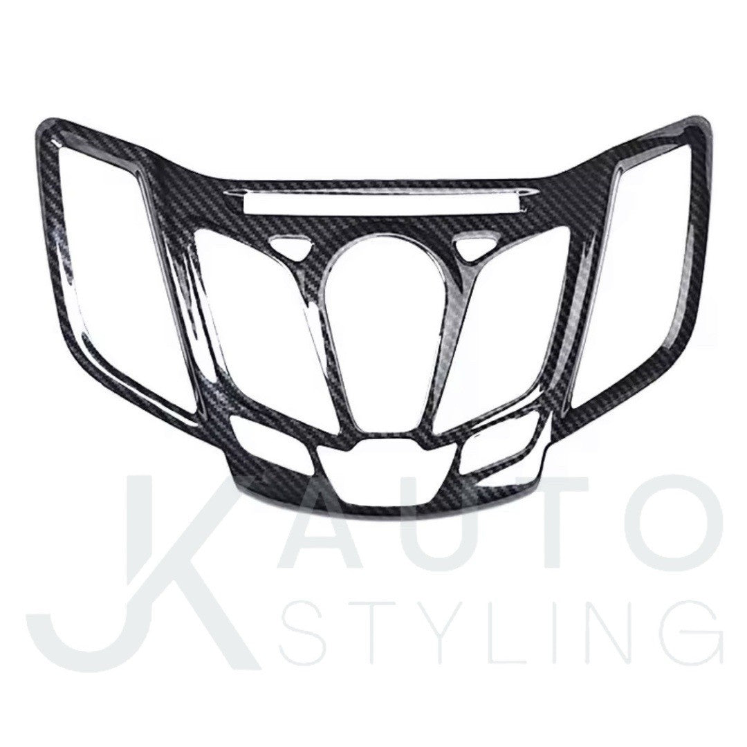 Carbon Fibre Interior Centre Dash Centre Console Trim With Holes For Ford Fiesta MK7