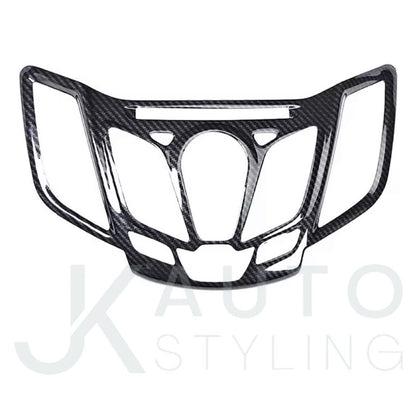 Carbon Fibre Interior Centre Dash Centre Console Trim With Holes For Ford Fiesta MK7