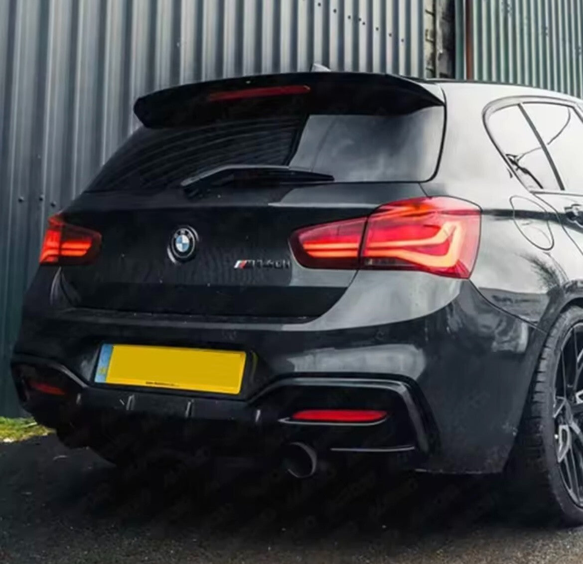 BMW 1 Series F20 F21 2011-2019 M135i M140i Gloss Black Spoiler Extension