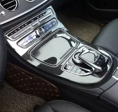 Mercedes E Class W213 2016-2018 Carbon Fibre Effect Centre Console Trim