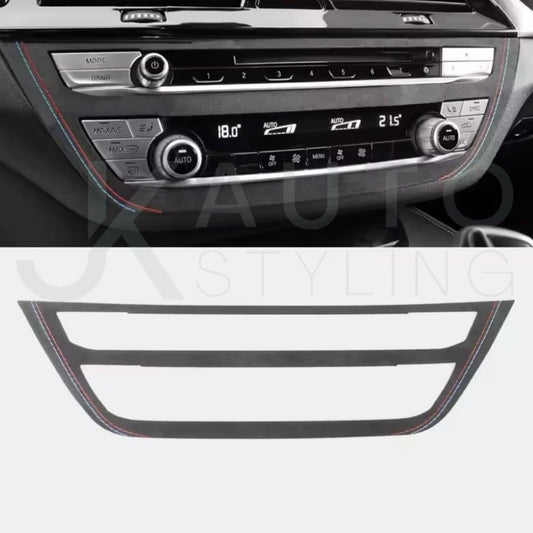 BMW 5 Series G30 G38 2018-2023 Black Alcantara Central Air Con Panel Trim Cover