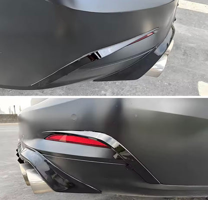 Ford Focus MK4 Estate ST ST Line Gloss Black Rear Bumper Canards Reflector Trims