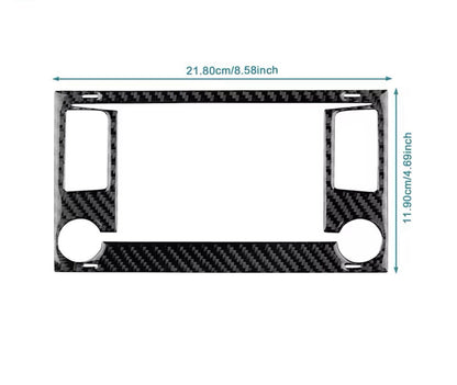 Seat Leon 2013-2015 Carbon Fibre Centre Dash Screen Satnav Surround Trim Cover