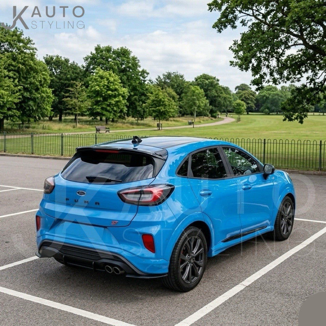 Gloss Black Spoiler Extension Rear Lip For Ford Puma ST ST Line 2020-2024