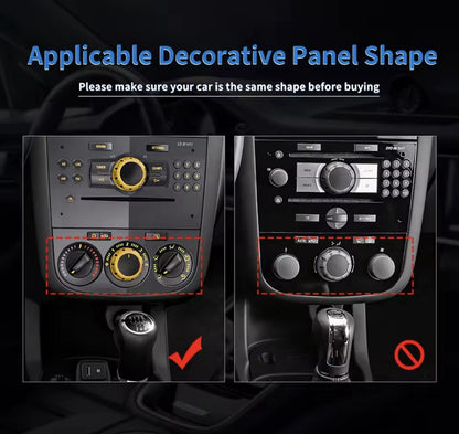 Vauxhall Corsa D 2007-2014 Red Carbon Fibre Centre Air Con Control Surround