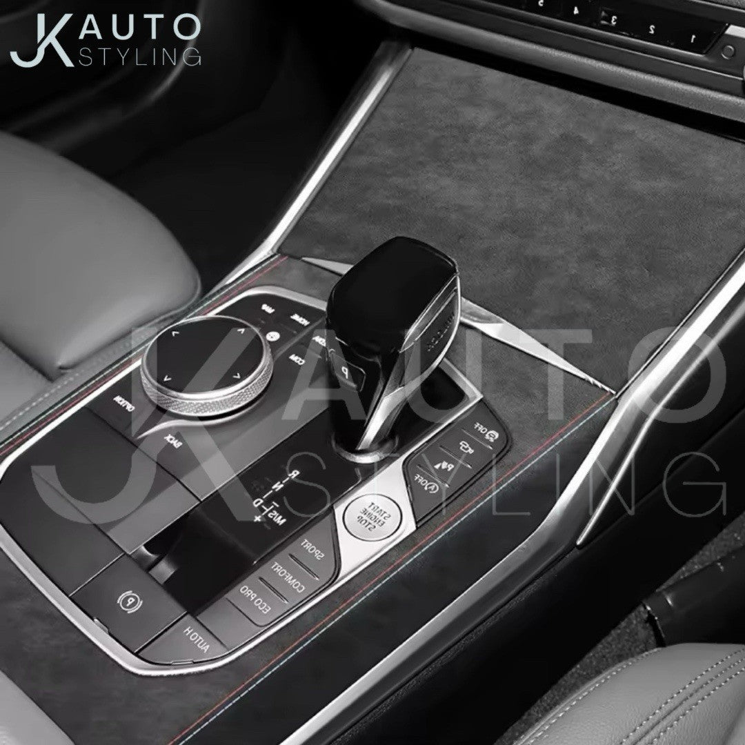 BMW 3 Series G20 G21 G28 2020+ Black Alcantara Centre Console Panel Trim Cover