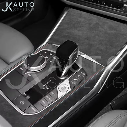 BMW 3 Series G20 G21 G28 2020+ Black Alcantara Centre Console Panel Trim Cover