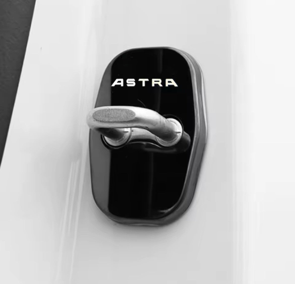 Vauxhall Astra L 2022-2024 Black Stainless Door Lock Catch Protector Covers 4pcs