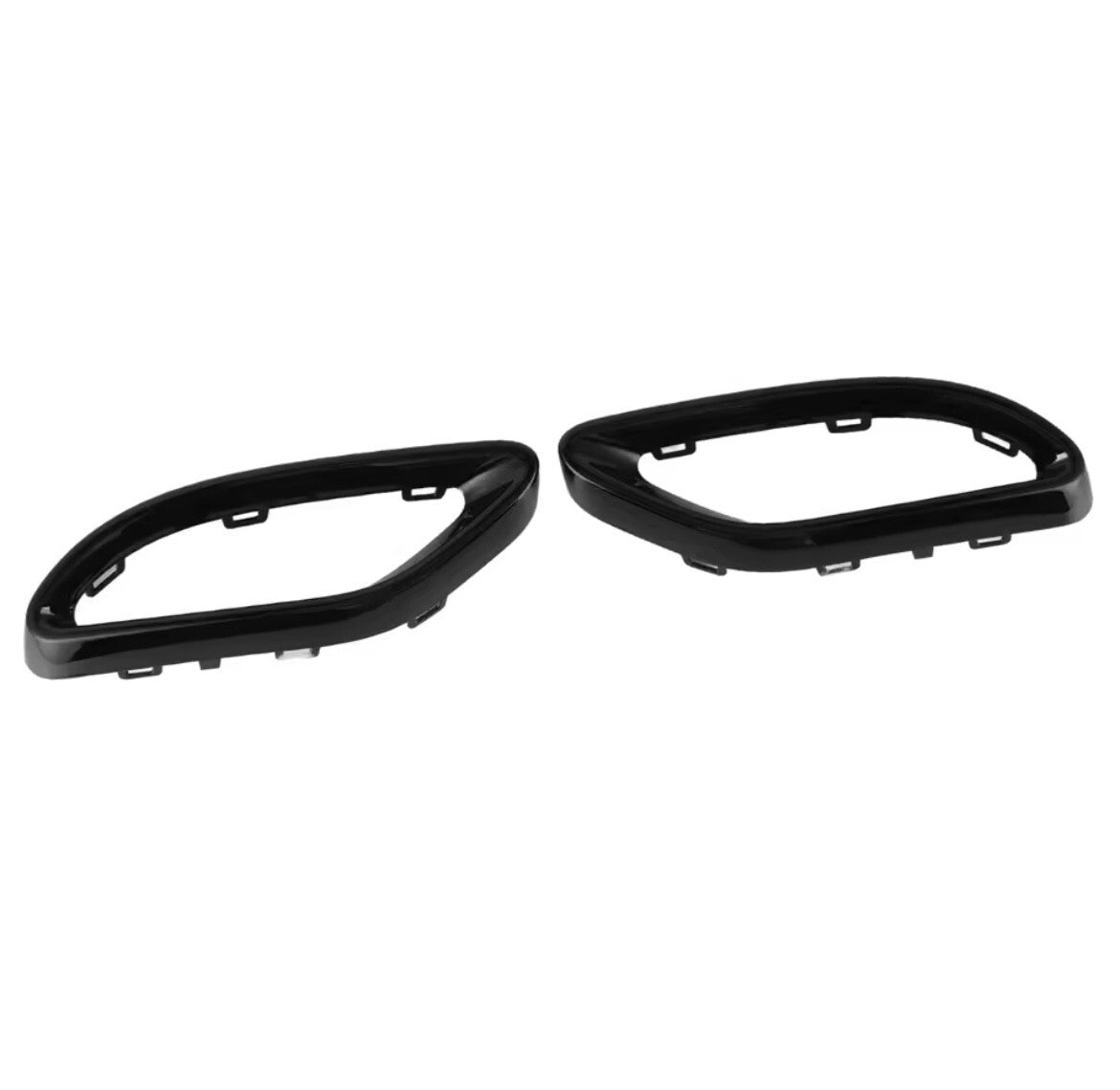 Gloss Black Exhaust Tip Cover Trims For Mercedes-Benz A B C E GLC CLS 2014-2021