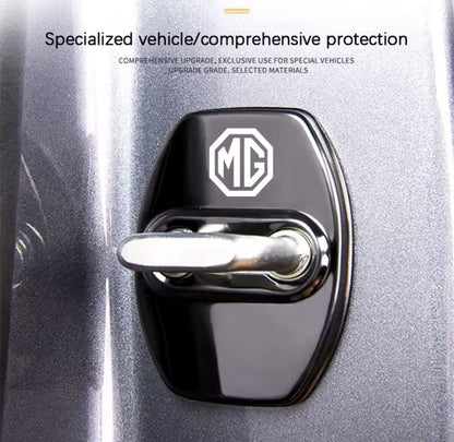 MG Black Stainless Steel Door Lock Protector Covers For MG 7 6 5 ZS MG4 MG3 HS