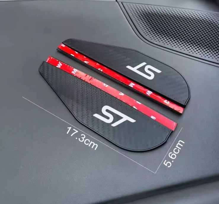 Ford ST Line Wing Mirror Visor Rain Cover Universal Fiesta Focus Puma Kuga 2pcs