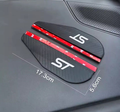 Ford ST Line Wing Mirror Visor Rain Cover Universal Fiesta Focus Puma Kuga 2pcs