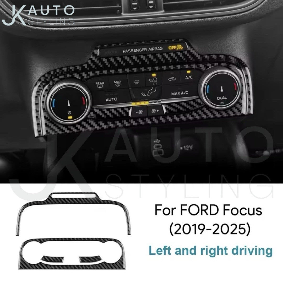 Ford Focus MK4 MK4.5 2019-2025 Carbon Fibre Central Air Con Panel Surround Trim