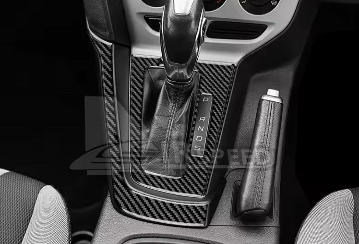 Ford Focus MK3 2012-2014 Carbon Fibre Centre Console Gear Panel Surround Trim