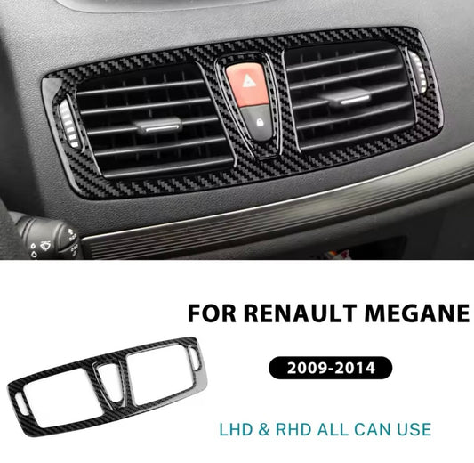 Renault Megane RS Fluence 2009-2014 Carbon Fibre Central Air Con Panel Trim