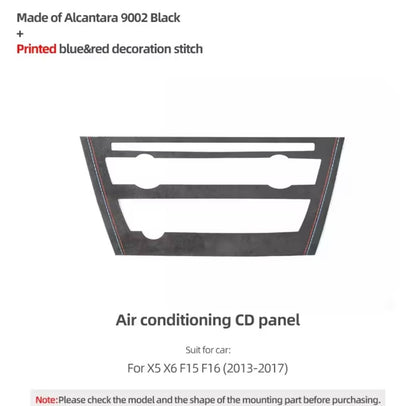 BMW X5 F15 X6 F16 2014-2018 Alcantara Centre Console Air Con CD Panel Trim