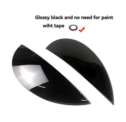 Mini Cooper F54 F55 F56 F57 Gloss Black Headlight Eyelids Eyebrows 2pcs