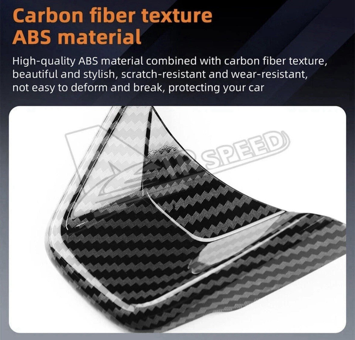 Suzuki Swift 2017-2025 Carbon Fibre Steering Wheel Trim Cover Overlay Set