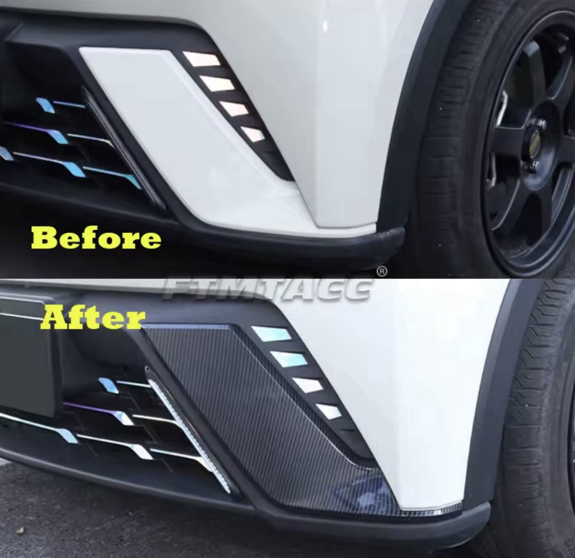 BYD Dolphin Seagull 2024 2025 2026 Carbon Fibre Front Fog Light Surround Trim